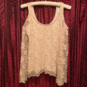 2 for 10 Lacey Gold Charlotte Russe Shirt